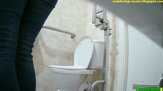 Hijab spy toilet