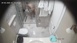 Voyeur shower masturbation