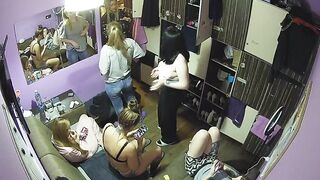 Naked in girls locker room