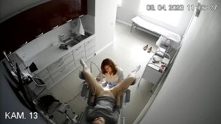 Reluctant wife gyno exam while husband waits xvideos