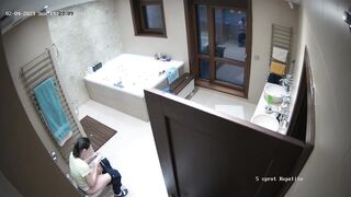 Pissing out cum porn