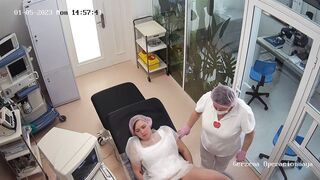 Step mom and step daughter gets gyno exam