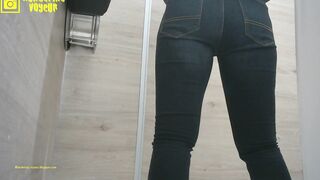 Busty girl pissing pants in public porn