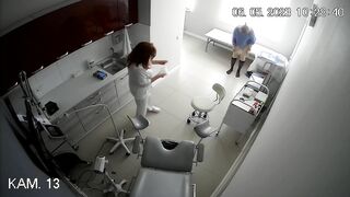 Doc wife gyno exam with husband in office porn video