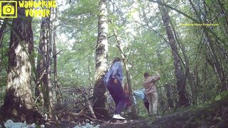 Busty girl pissing clothed public porn