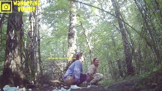 Busty girl pissing clothed public porn