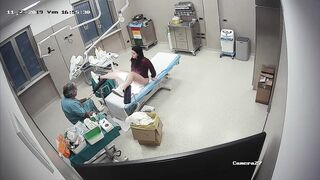 Real hidden camera in gynecological cabinet 9