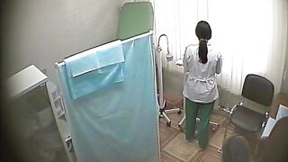 Real hidden camera in gynecological cabinet 11