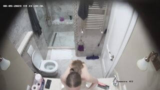 Nude voyeur shower