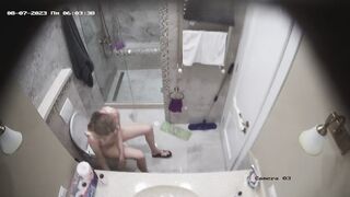 Teen boy shower spy