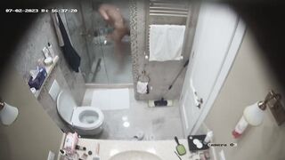 Blonde porn shower