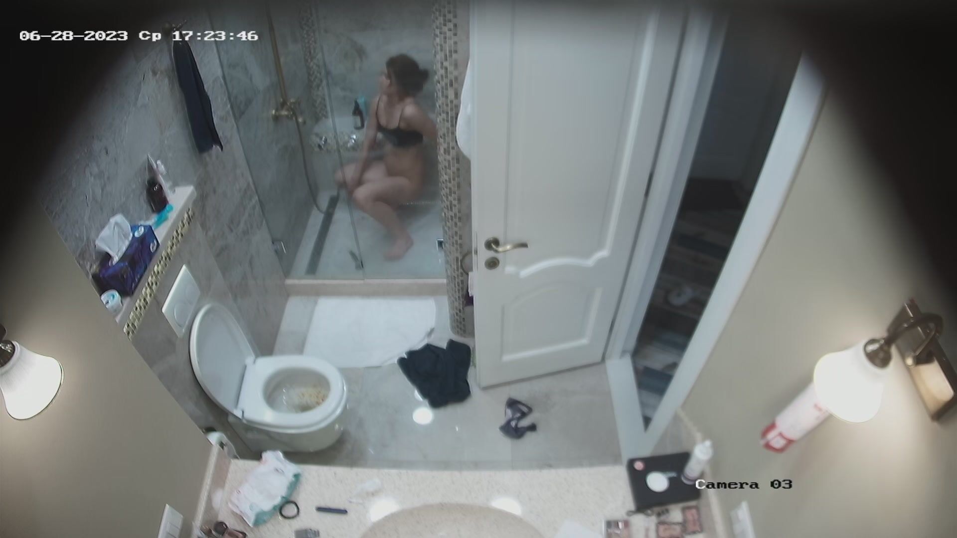 Amouranth shower porn