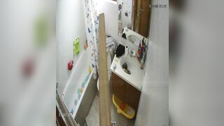 Teen girls peeing bathing suite then getting a creampie