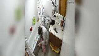 Teen girls peeing bathing suite then getting a creampie