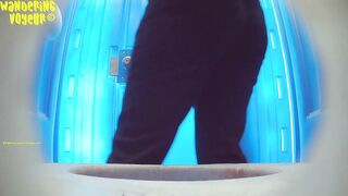 Young girls peeing on old men
