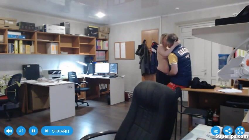 Russian boss fucks with his teen secretary