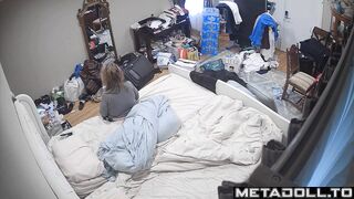Busty British mom masturbates on her bed