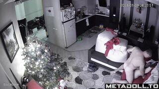 Naughty Slavic parents fuck at Christmas