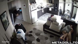 Ukrainian mother fucks her sleeping husband
