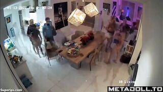 Group of American swingers fuck each other