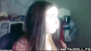 Teenage girl experiencing strong orgasms