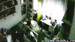 Petite American teen rubs her pussy on the pillow