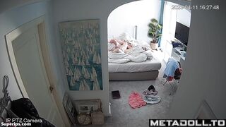American milf mom is masturbating on her bed
