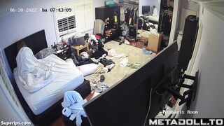 Hot American college couple fucks in their bed