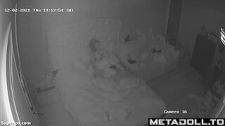 Sweet blonde American girl receives oral sex