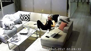 German mom masturbating on the couch