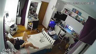 Naughty redhead girl fingers her pussy