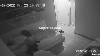 Teenage girl gropes her sleeping stepbrother