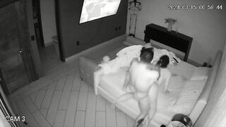 My real neighbours fuck in their bed hidden IP camera