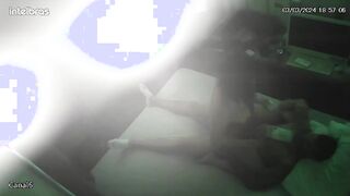 Cheating Swiss brunette mature mom sex in the bedroom spy cam record