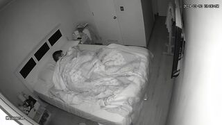 Sweet Ukrainian brunette mother wets the bed while fucking hidden IP cam