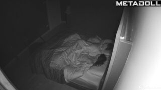 Young British couple fucks in their bed