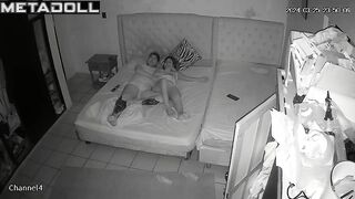 Amazing Irish married coiple having sex in their bed wildly hidden cam