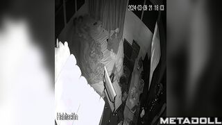 Greek married coiple having sex wildly in their bed hidden IP camera