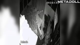 Greek married coiple having sex wildly in their bed hidden IP camera