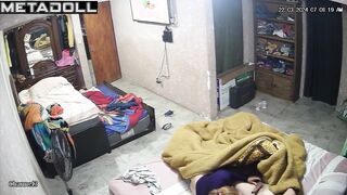 Real mature couple fuck in their bed hidden camera