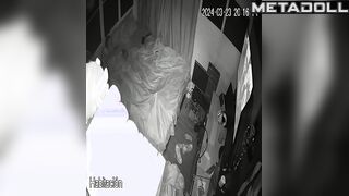 Real Ukrainian new couple having sex in their bed hidden camera