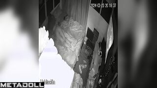 Real Ukrainian new couple having sex in their bed hidden camera