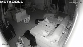 French young couple fucking hard on the sofa