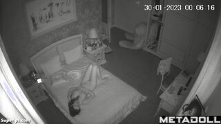 Tender teenage Ukrainian girl sleeps naked in her bed