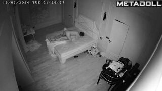 French mature couple fuck before going to sleep hidden cam