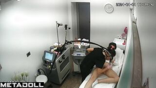 Greek amateur brunette slave gets an orgasm during shaving vagina