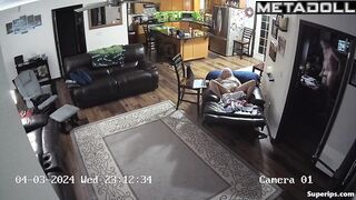 American granny masturbating in the living room