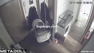 Naughty European parents fuck in the living room