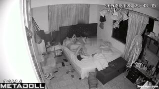 Bad Latin mature parents fuck in their bed