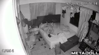 Bad Latin mature parents fuck in their bed